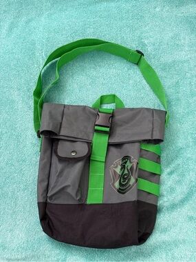 Harry Potter Slytherin Green & Gray Adjustable Shoulder Bag
